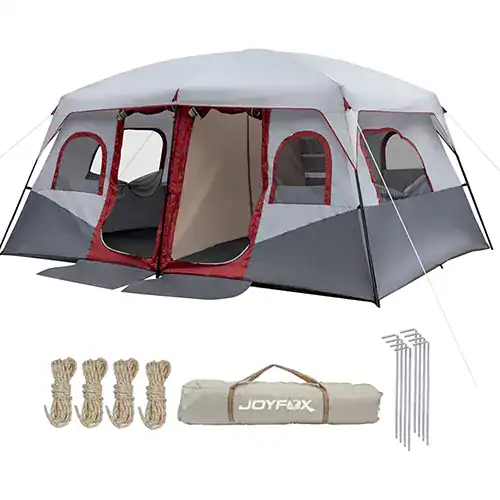 barraca-camping-familia-acampamento-vermelho