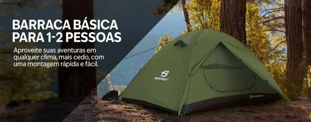 Bessport Barraca de Acampamento Para 2 pessoas