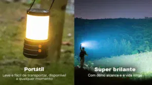 Lanterna ou Lampião de Camping