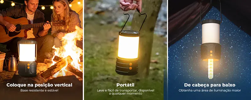 Lanterna ou Lampião de Camping
